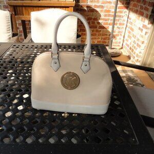 MK Faux Leather Cream Women's Satchel